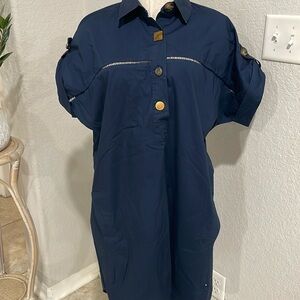 Pearl by Lela Rose cotton tunic dress medium